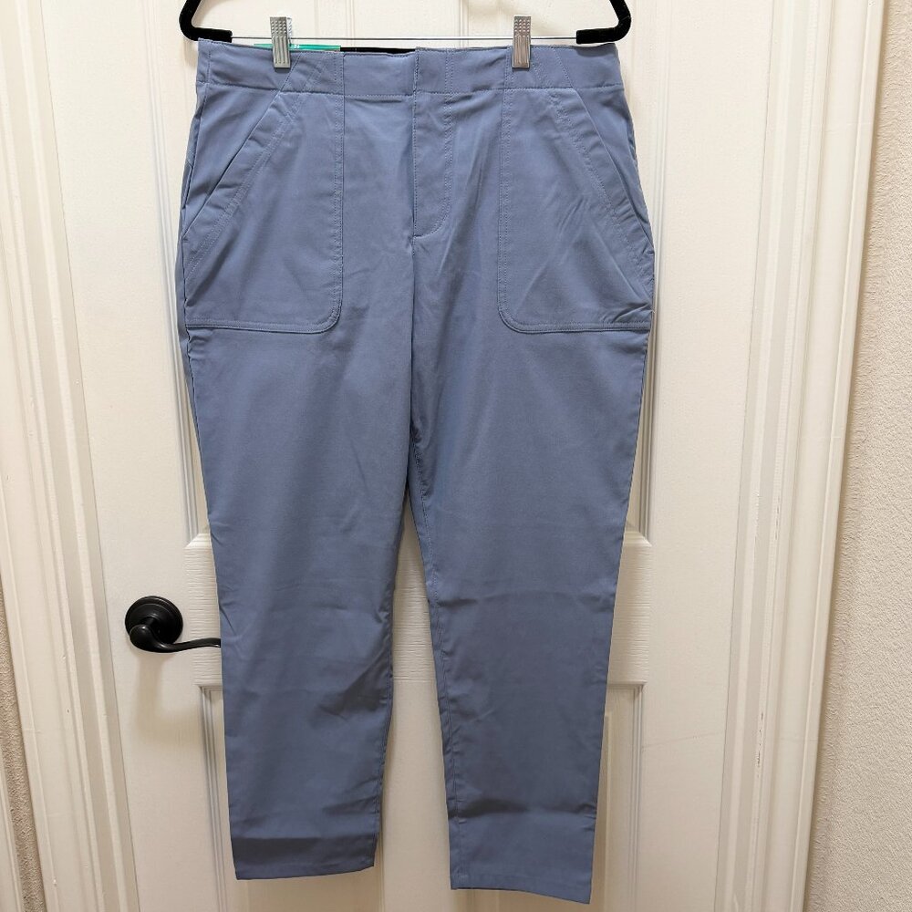Eddie Bauer Women's Horizon Straight Ankle Pant Size 12 Blue Outdoor Casual NEW - Picture 13 of 16